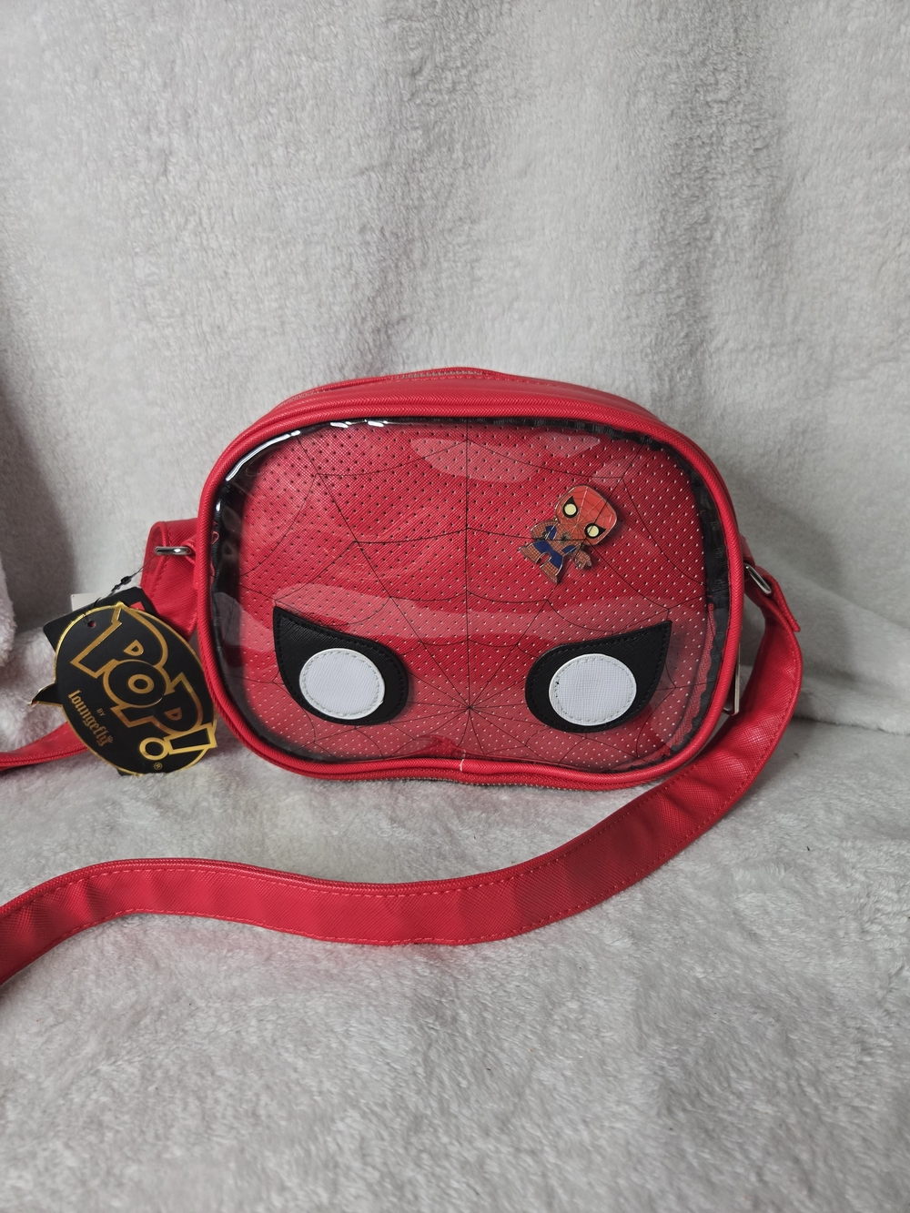 Funko Pop! Spider-Man Clear Front Crossbody Bag - Red